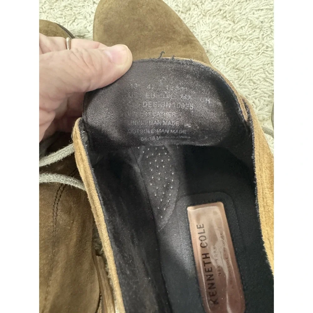Kenneth Cole Techni-Cole Brown Suede Lace Up‎ Chukka Boots Men's 13 Gel Comfort